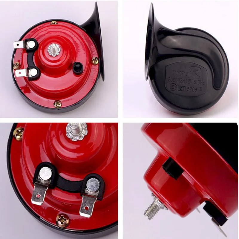 

2pcs high and bass car horn car 410hz 510hz horn car snail horn car Accessories