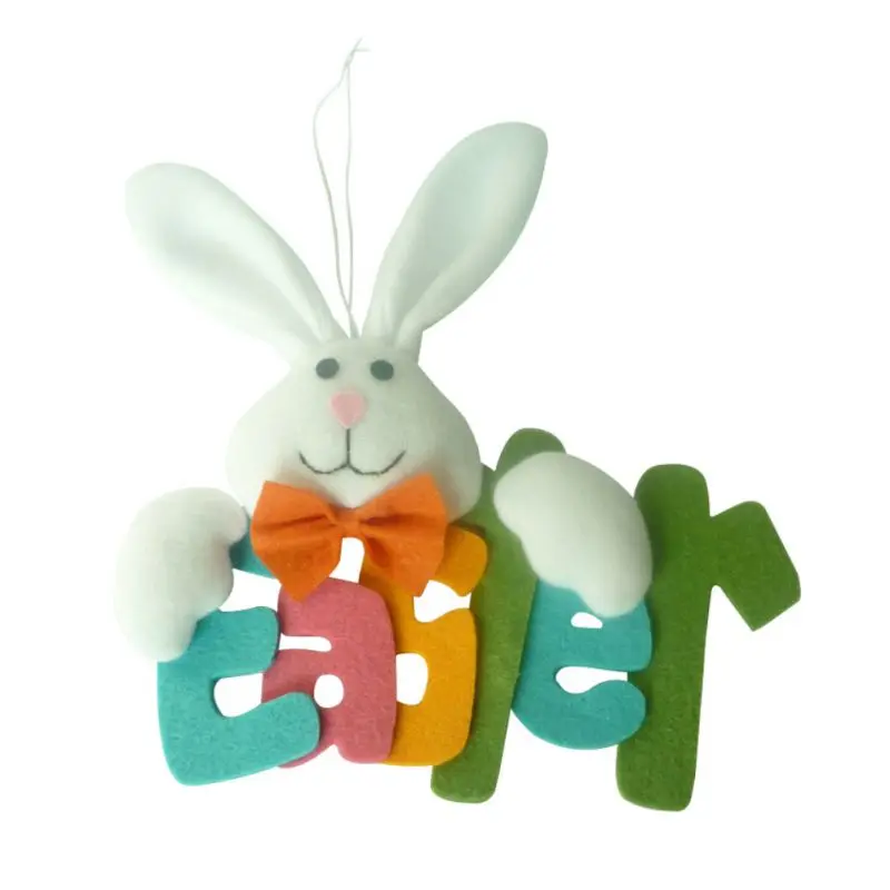 Яйцо охотничья вечеринка Декор Пасхальный милый кролик Письмо Отделка стен и