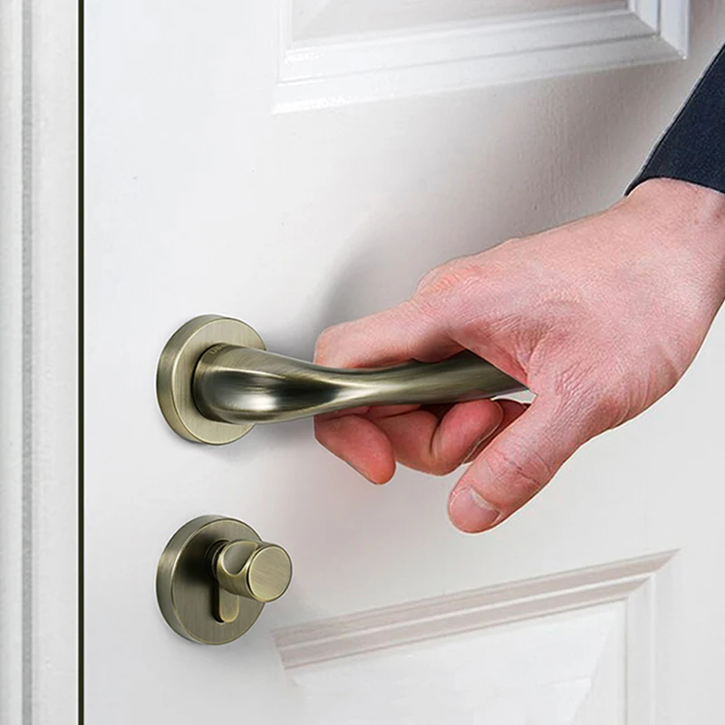 Дверной замок из цинкового сплава простой для межкомнатных дверей твердого