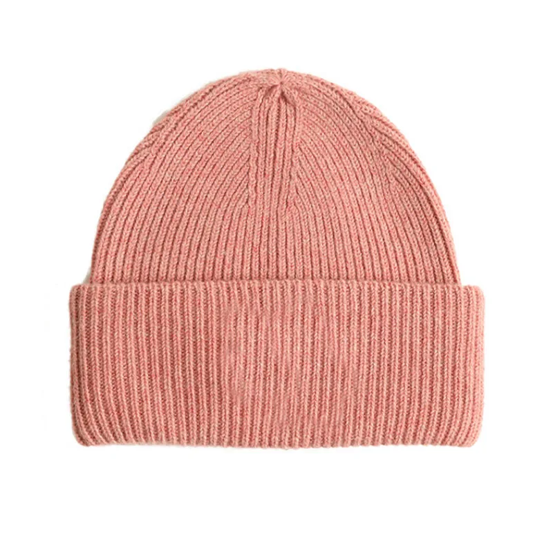 CAVME1 Pink1 CAVME, шерстяные шапки бини, шапки, унисекс, Повседневные шапки, одноцветные, для женщин, мужчин, зимние шапки для девушек, 99% Натуральная шерсть - Цвет: CAVME1 Pink1