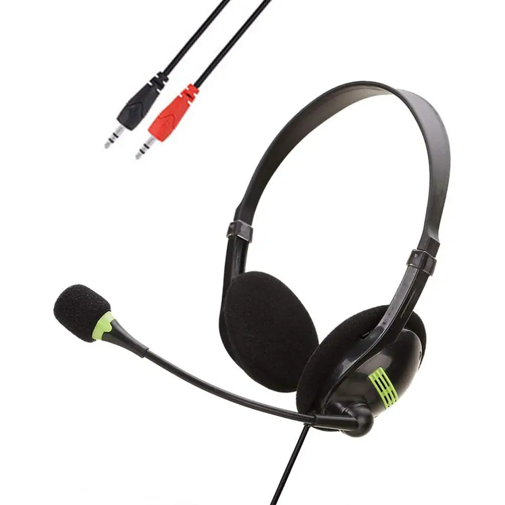 

Earphone USB Headset With Microphone Noise Cancelling Computer 3.5mm Headset Lightweight Wired Headphones For PC /Laptop/forMac