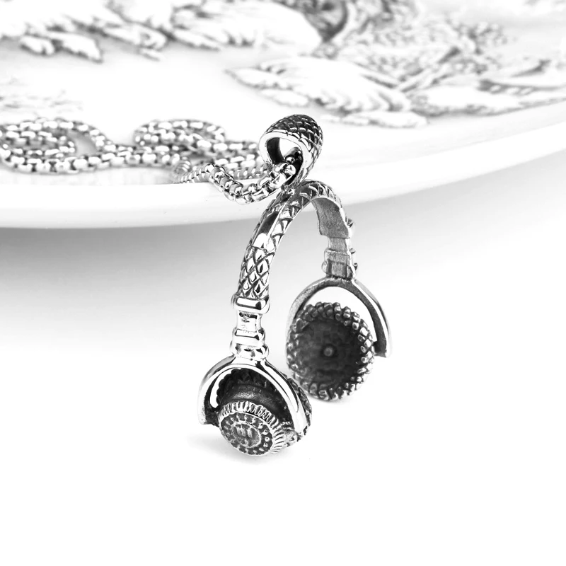 CHUKUI модное ожерелье в стиле панк с подвеской винтажная Серебряная длинная