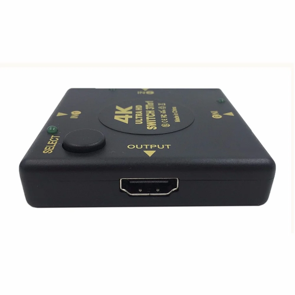 4K Коммутатор HDMI-совместимый сплиттер * 2K 3D Mini 3 порта HD переключатель в 1 порт