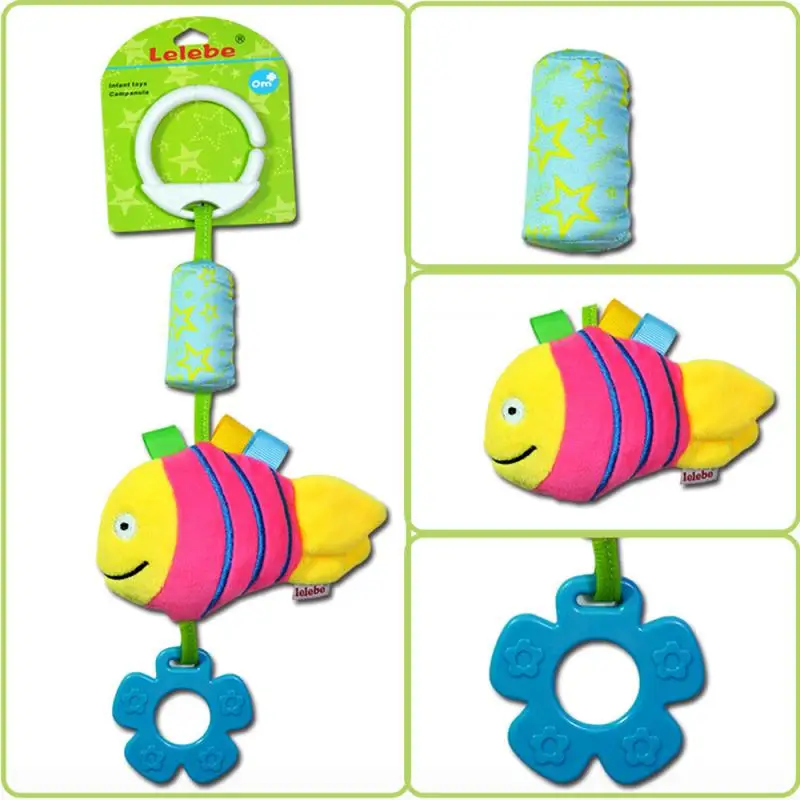 Baby Rattle Toys Stroller Lathe Car Seat Cot Hanging Animal Plush Toy Toddler Play Travel Newborn Infant Early Educational Games | Игрушки и