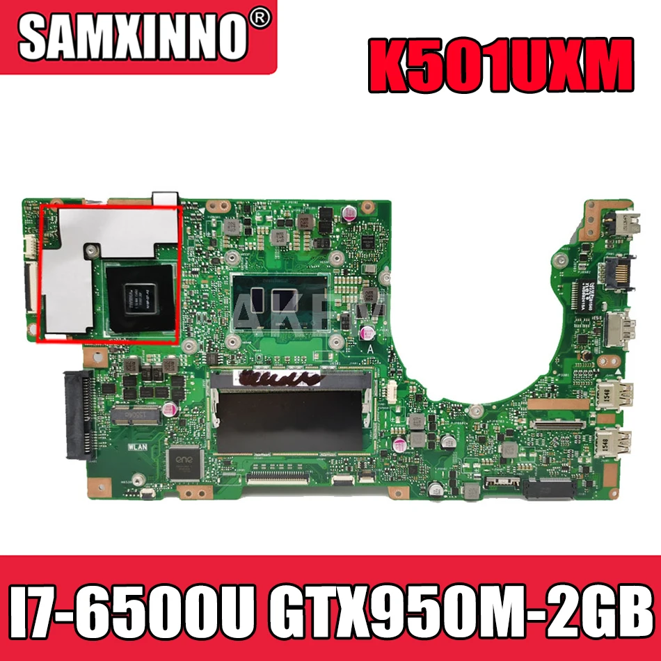 

Akemy Новинка! Материнская плата для ноутбука K501UXM для Asus K501UW K501UXM K501UQ, оригинальная материнская плата, 4G ОЗУ, Φ