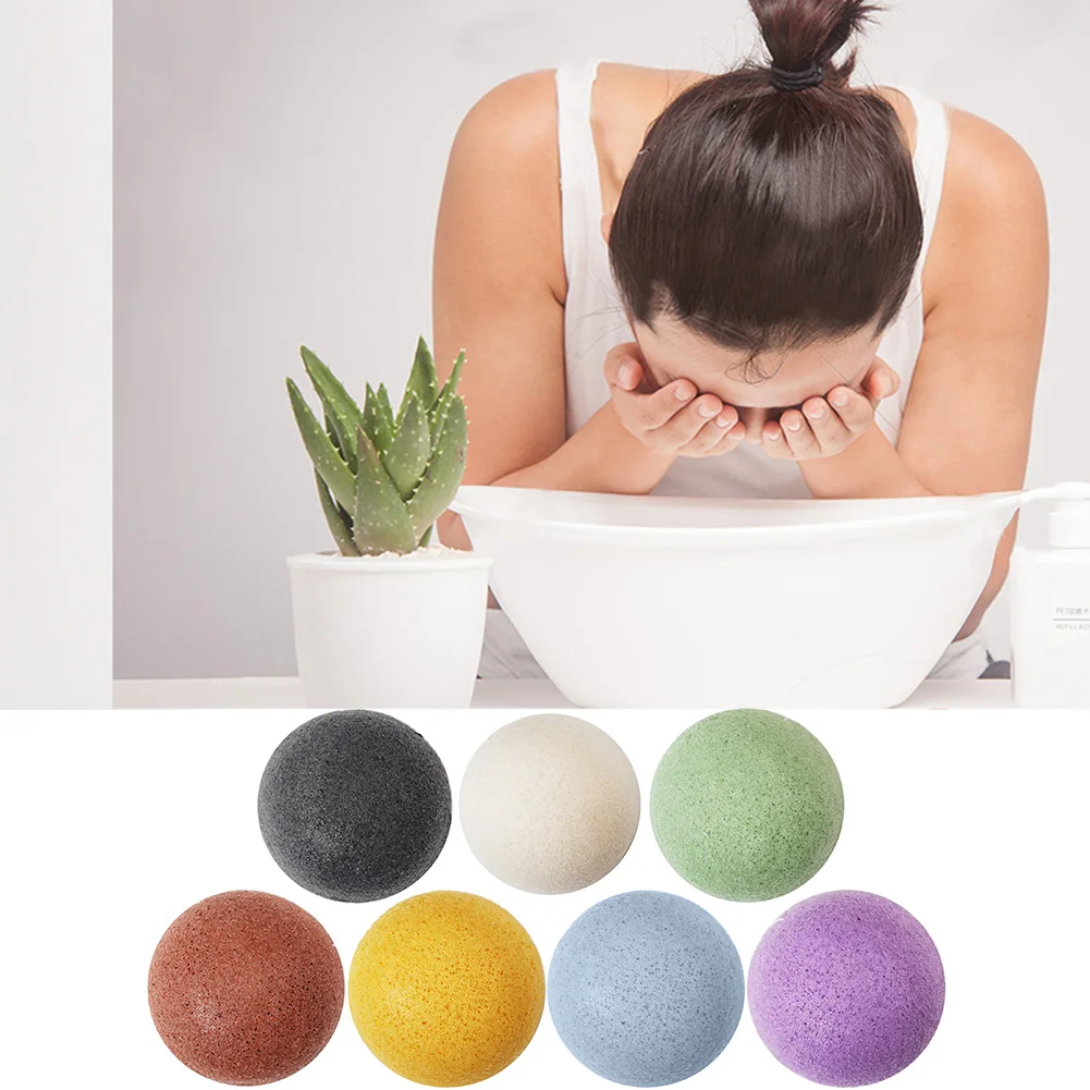 

4 Colors Konjac Sponge Cosmetic puff Facial sponge Beauty Essentials Face Skin Care Cleaning Makeup Tools