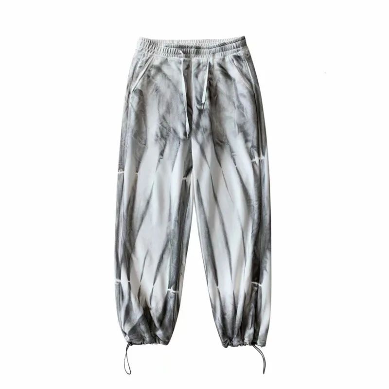 

Tie-dye Wide-leg Pants Men's Korean Loose Casual Pants Men's Streetwear Hip-hop Fried Street Printing Straight Mopping Pants Men