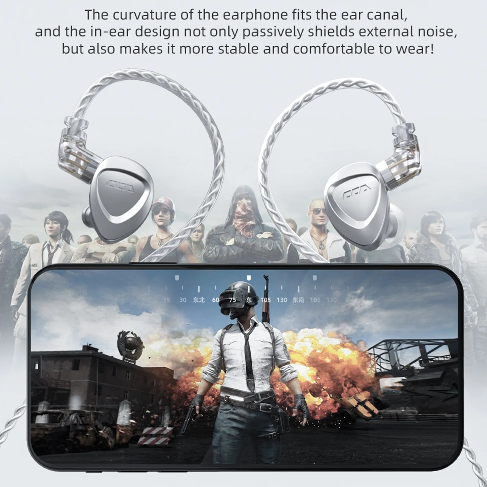 

CCA CKX detailed Hybrid DriverDynamic +6 In Ear HIFI Earphones Monitor deep bass Noise Cancelling Headphones For EDX ZSX DQ6