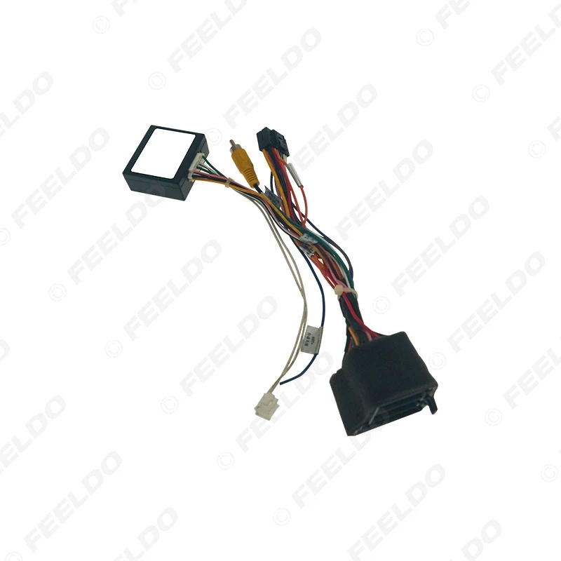 

FEELDO Car Audio 16PIN DVD Player Power Calbe Adapter With Canbus Box For Dongfeng AX7 15-16 Stereo Plug Wiring Harness #HQ6987