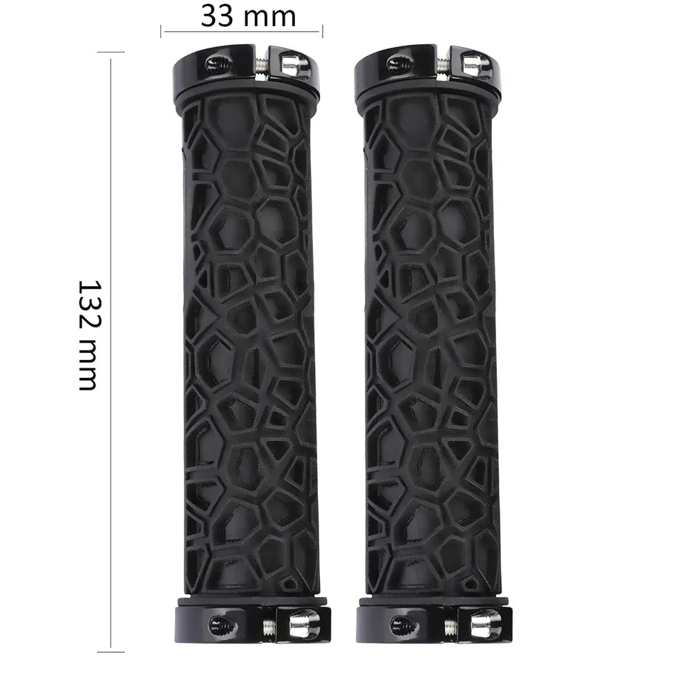 

1 Pair Mountain Road Cycling Bike Bicycle MTB Handlebar Cover Grips Smooth Soft Rubber Anti-slip Handle Grip Lock Bar End