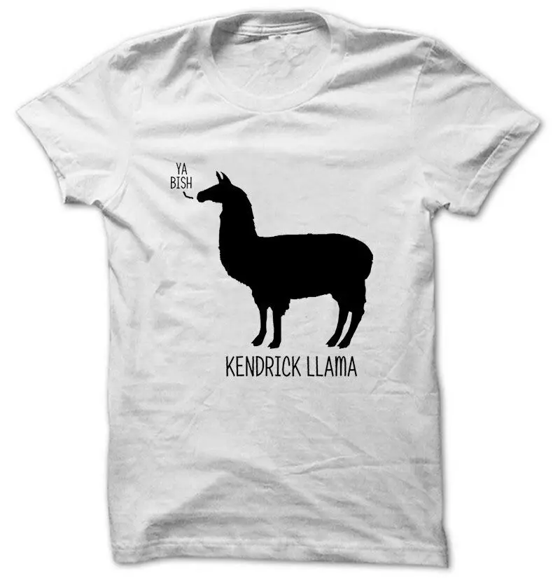 Kendrick Llama/футболка музыкальные футболки merch Lamar Ya Bish King Kunta забавные Мужские в стиле
