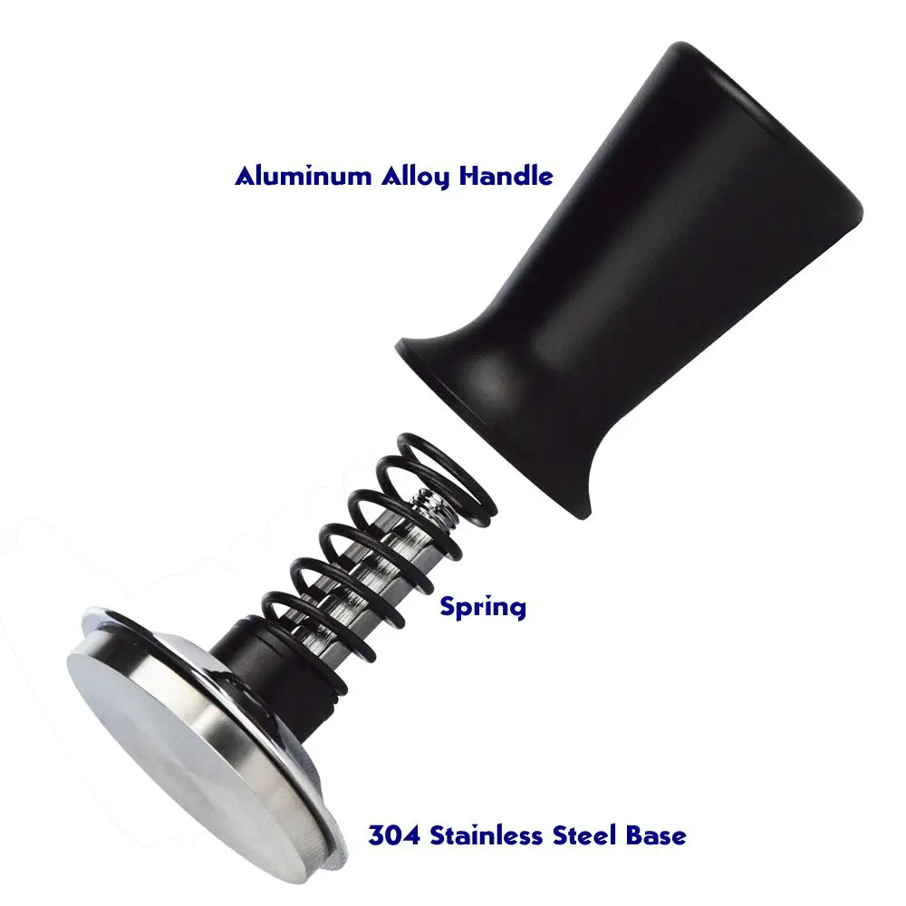 Темпер для кофе эспрессо калиброванный 58 мм с устойчивым давлением конструкция