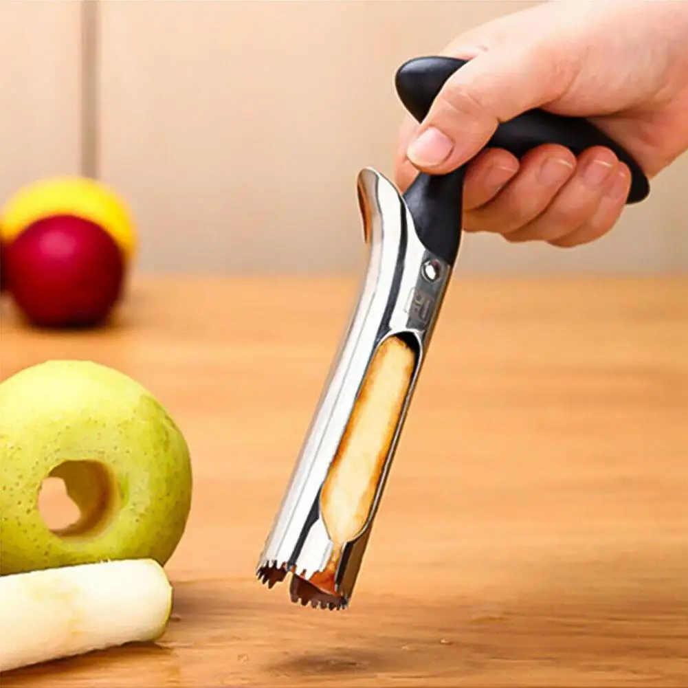 

1PC Multi-function Cutting Vegetable Pear Core Removed Tool Knife Slicer Apple Kitchen Steel Fruit Cutter Corers Core F1S9