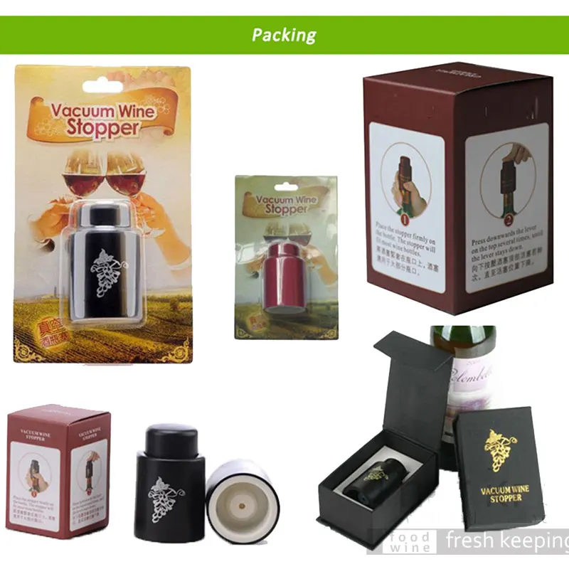 Пробка для вина цветной пластиковый силиконовый пресс-насос Вакуумная Крышка