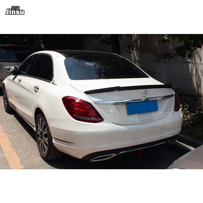 Спойлер для заднего багажника benz c class sedan c200 c220 c250 FD из стекловолокна W205 FRP матовый