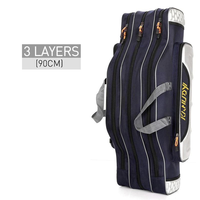 3 Layer 90cm New Resistant Belly Fishing Gear Bag Thick Waterproof And Comfortable Outdoor Fishing Bag Travel Bag XA92G - Цвет: 3 Layer 90cm