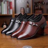 2021 spring and autumn new business suits mens leather shoes large english shoes pointed toe shoes extra large mens shoes