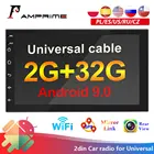 Автомагнитола AMPrime, 2 Din, Android, GPS, 7 дюймов, сенсорный экран, MP5-плеер с Bluetooth, Wi-Fi, GPS, FM-радио, приемник