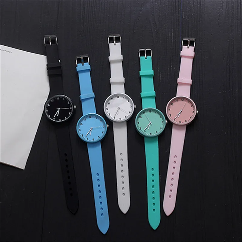 Модные силиконовые наручные часы для женщин кварцевые женщин|Женские часы| |