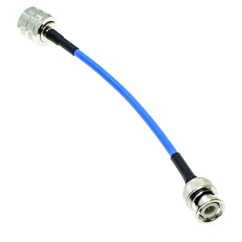 Полугибкий коаксиальный кабель с разъемом BNC папа на UHF PL259 RG402 0 141 дюйма 50 ом синий