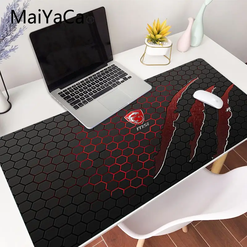 MaiYaCa MSI Dragon Логотип обои офисные мыши геймерский коврик для большой компьютер