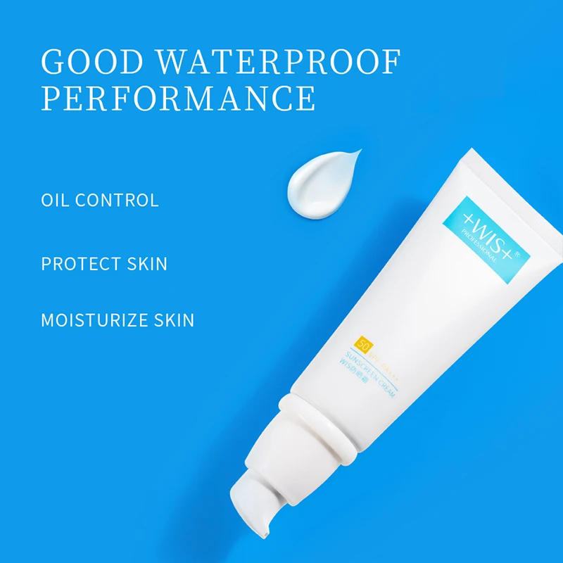 Крем WIS 40g Sunblock SPF 50 увлажняющий для защиты кожи против липкого масла лица|Защита