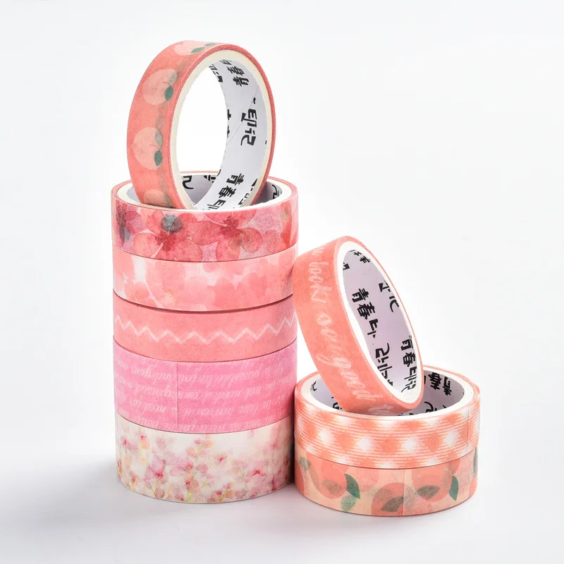 Сакура цветок звезда галактика персик набор Васи-лент розовая наклейка лента