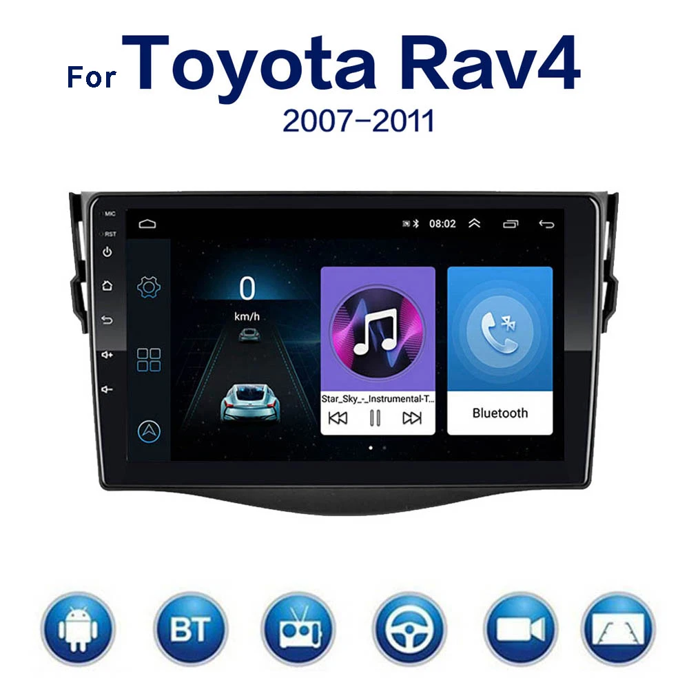 9 'ƈdin Android 10 1 автомобильное радио GPS навигация WiFi для Toyota RAV4 Rav 4 2007 2008 2010 2011