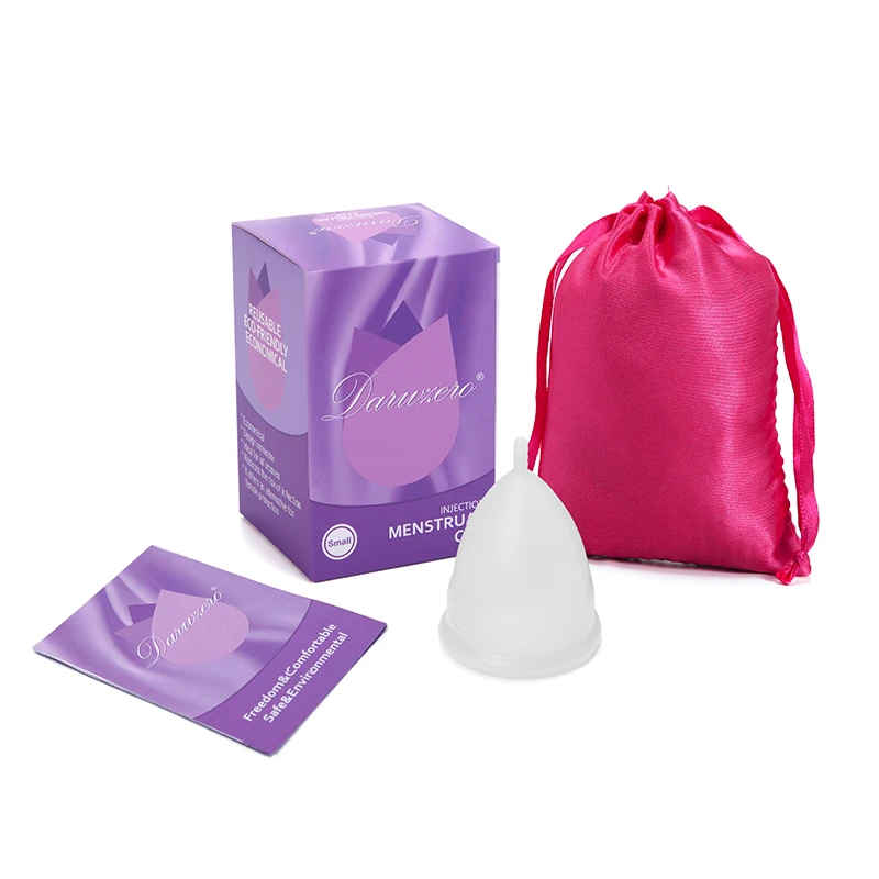 1Pack-Bag-box-White Превосходная женская гигиеническая менструальная чашка, медицинская силиконовая менструальная чашка, многоразовая менструальная чашка для женщин и женщин, менструальная копа - Цвет: 1Pack-Bag-box-White