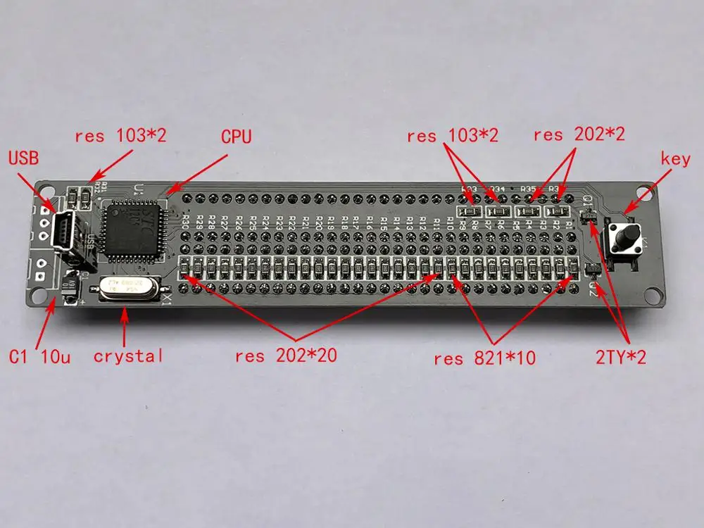 Светодиодный индикатор спектра музыки AS30 плата со стереоуровнем SCM измеритель УФ