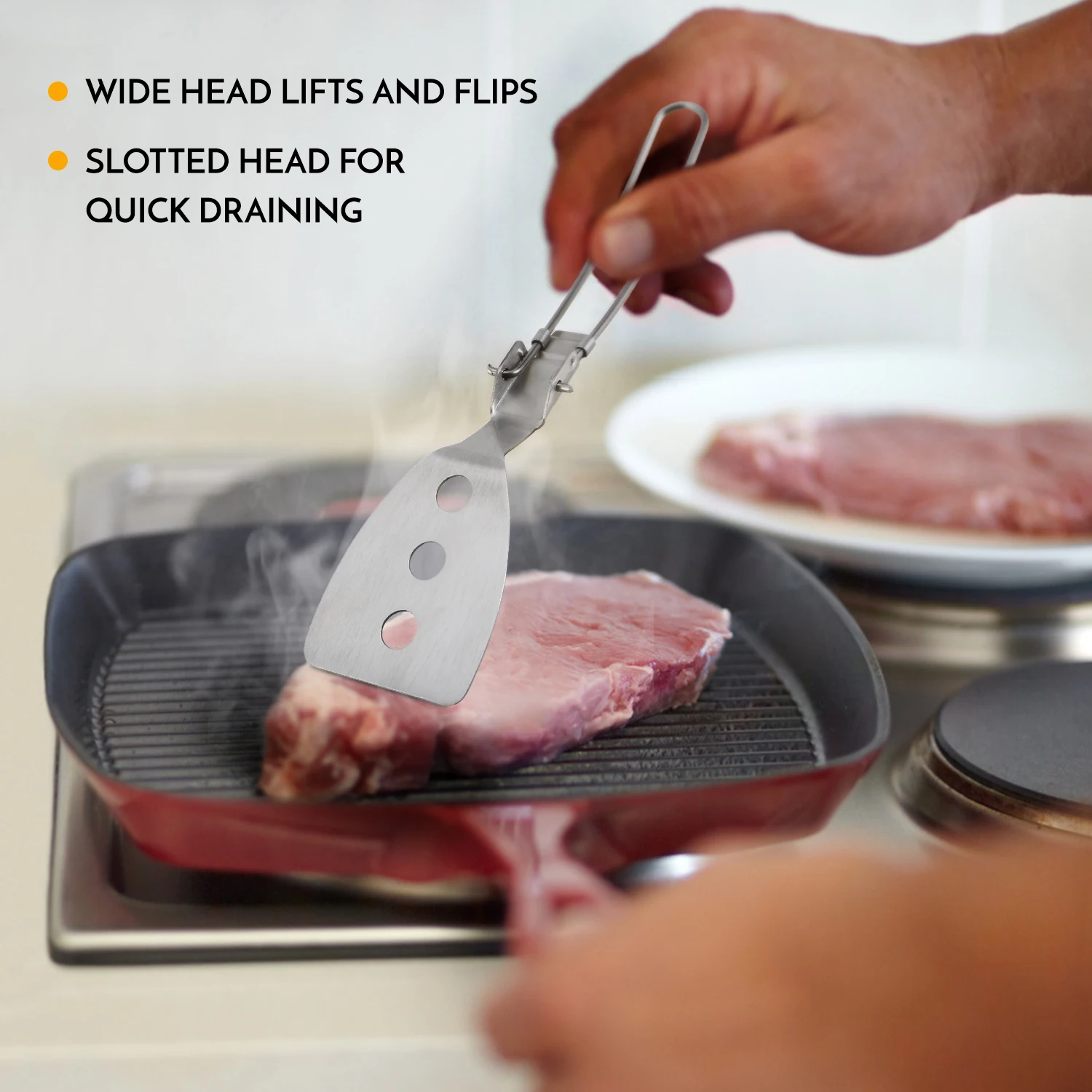 Складной шпатель Lixada из нержавеющей стали лопатка для пищевых продуктов