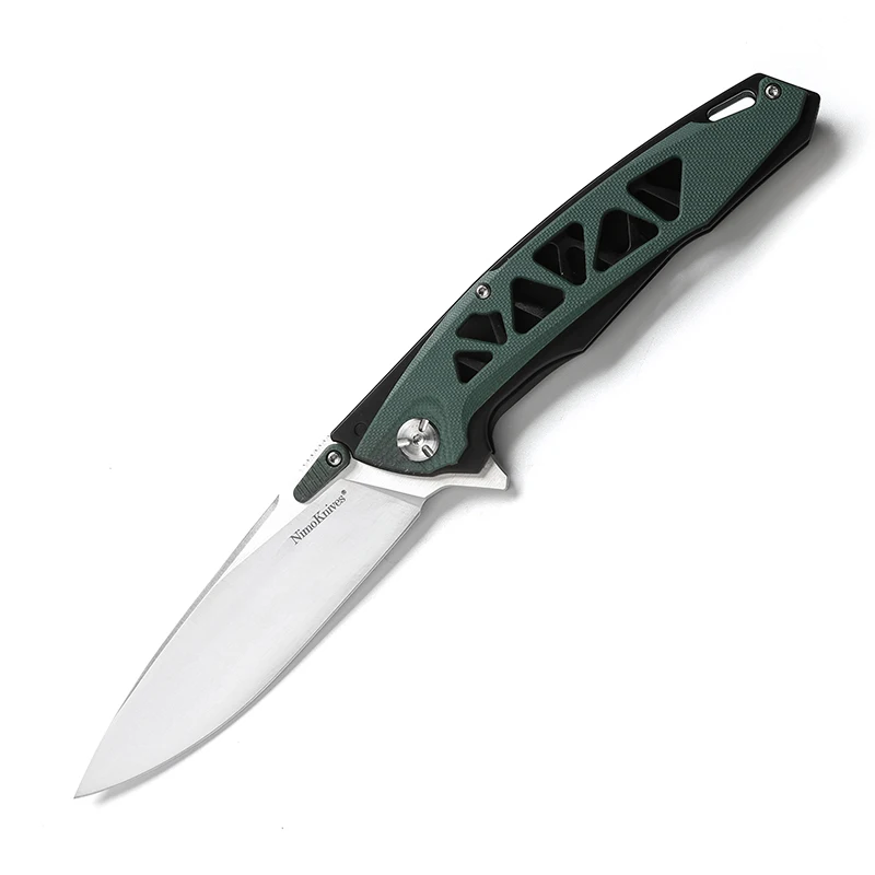 Army green Nimoknives YGGDRASIL Флиппер складной нож G10 ручка 440C Лезвие шарика bearig Кемпинг Охота Открытый выживания Ножи edc инструменты - Цвет: Army green