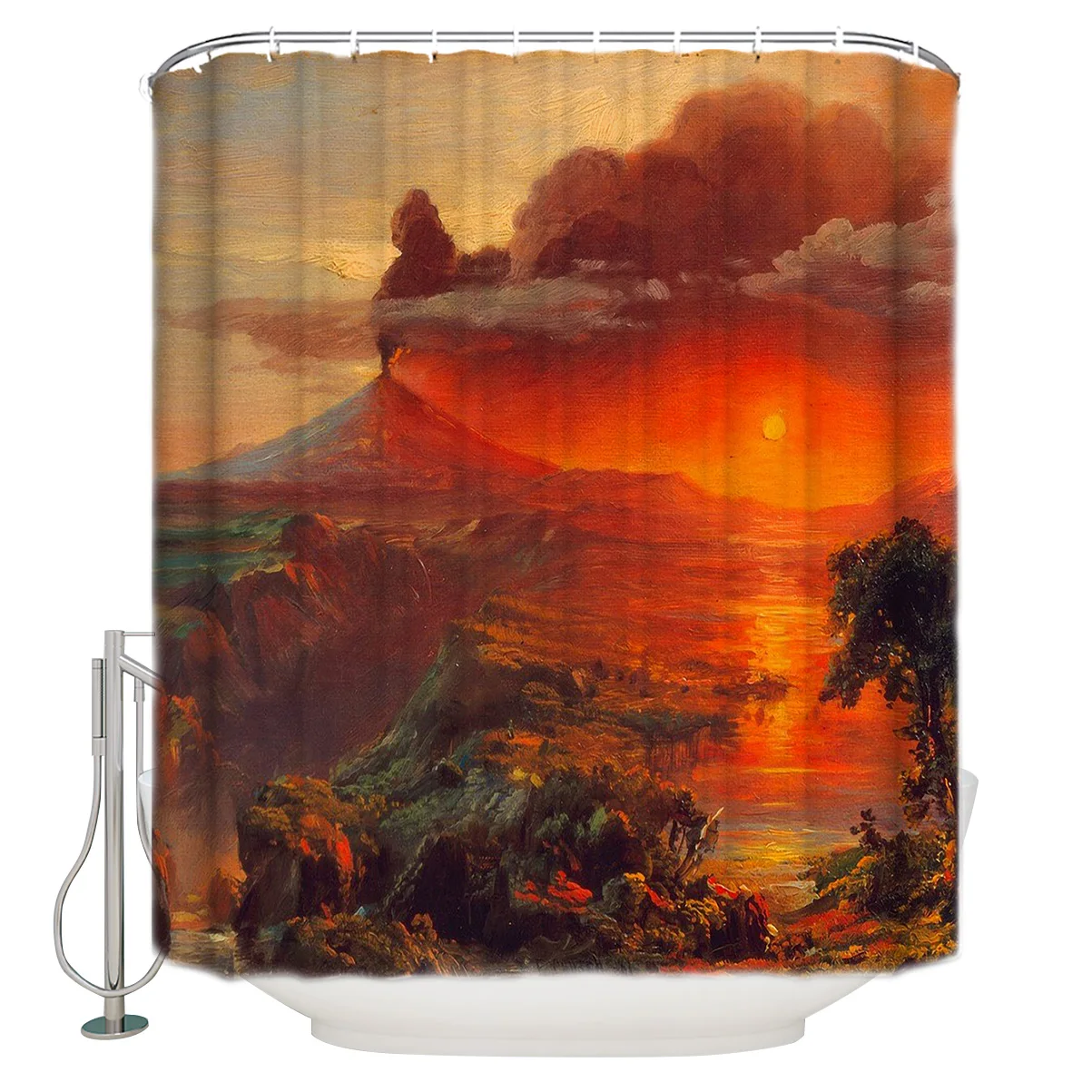 Винтажный дизайн Mordern Печатный занавес для ванной Фредерик Эдвин церковный