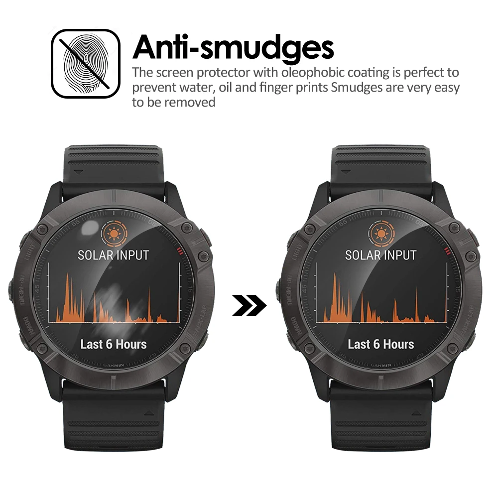 Закаленное стекло для Garmin Fenix 6 Pro 6s 6x прозрачная ультратонкая пленка защиты