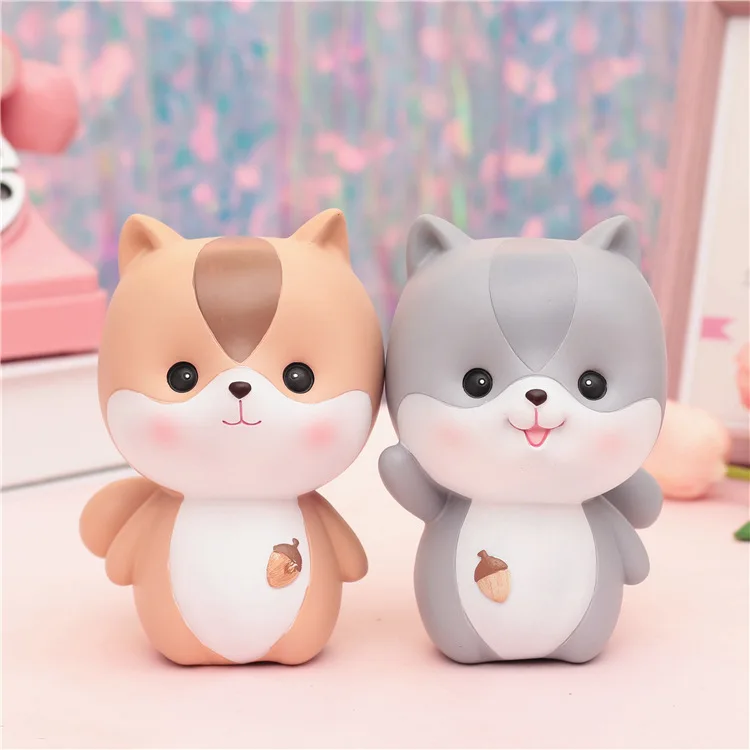 

Toy Money Box Paper Piggy Bank Kids Creative Cartoon Large Squirrel Jar Coin Bank Savings Bank Salvadanaio Piggy Banks ED50MB