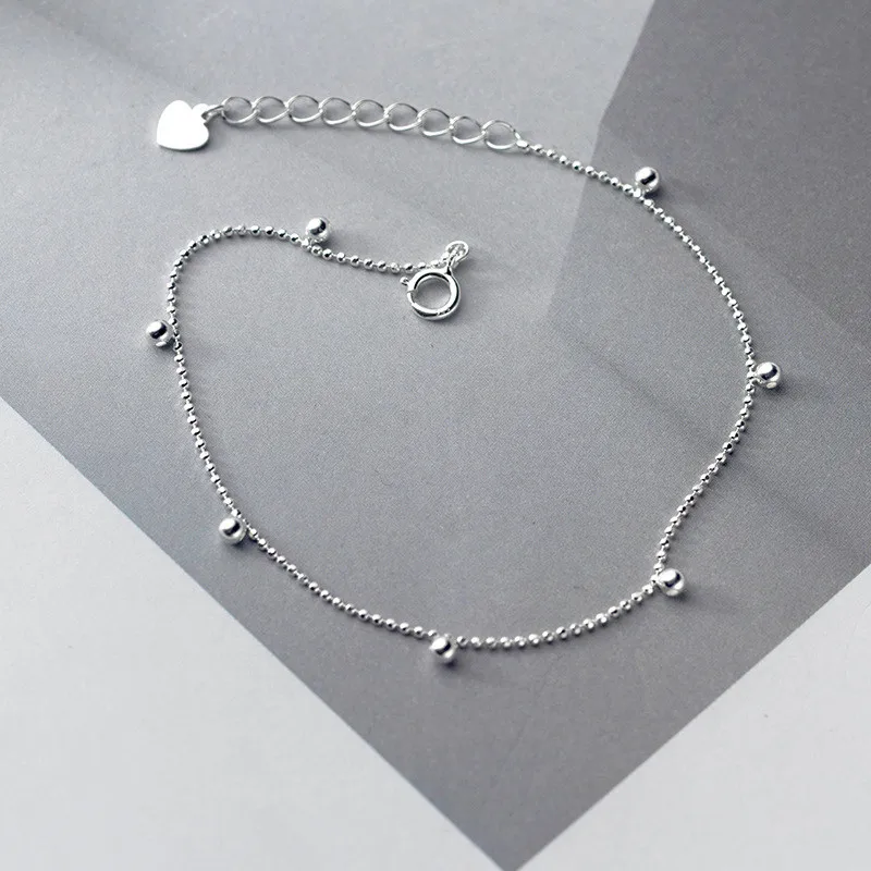 Женский браслет из серебра 19 5 пробы с бусинами | Украшения и аксессуары