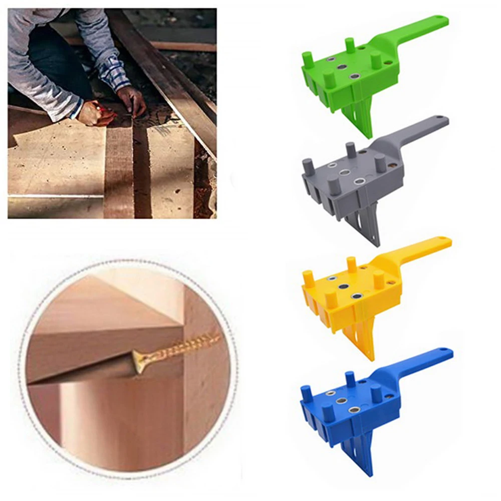 Quick Wood Doweling Jig | Woodworking Oblique Hole Jig | DIY Tools | Multi-functional Drill Bits | Pocket Hole Puncher Tools Set image 4
