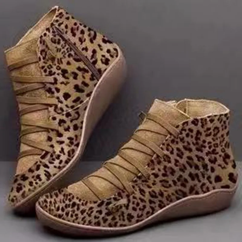 H Женские зимние ботинки из искусственной кожи; сезон весна-зима; ботильоны на плоской подошве; женские короткие ботинки коричневого цвета с мехом; коллекция года; женские ботинки на шнуровке; Botas Mujer - Цвет: H