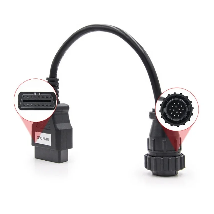 

14Pin Male к OBD2 16Pin грузовой кабель для benz Sprinter