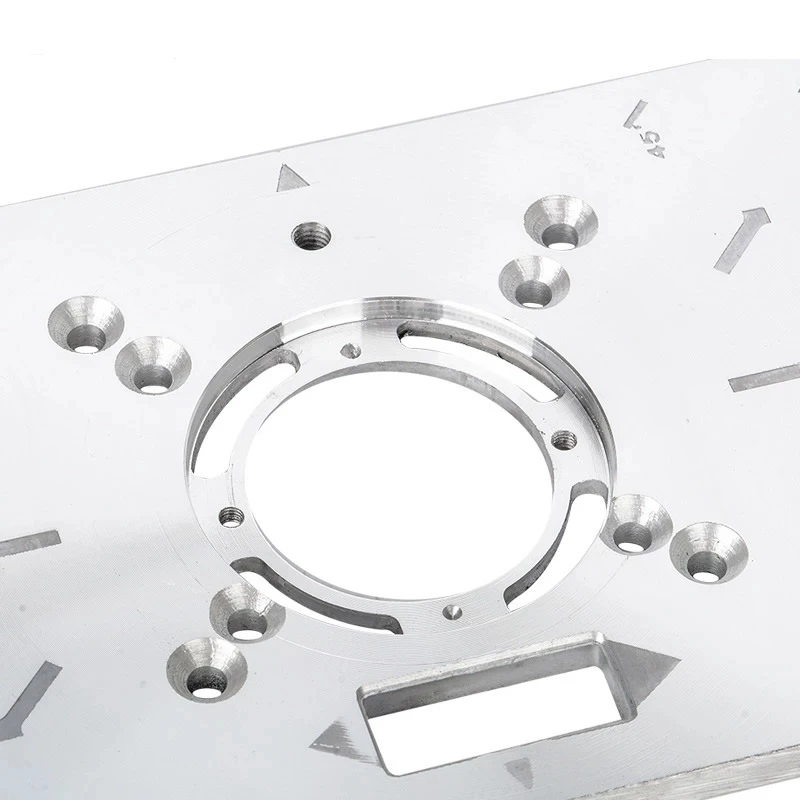 

Aluminum Router Table Insert Plate Carpenter Trimming Machine Flip Chip Board For Woodworking Bench