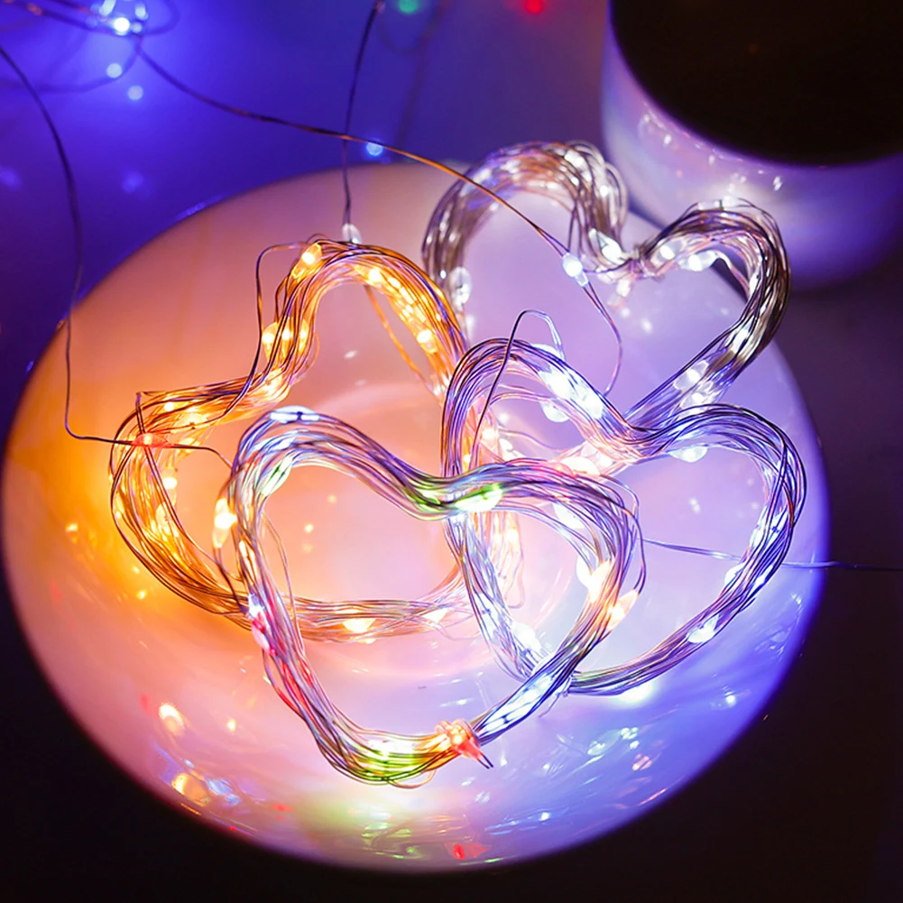 

5M 10M 20M USB LED Holiday Fairy Lights Waterproof LED Silver Wire String with Remote for Christmas Party Wedding Decoration