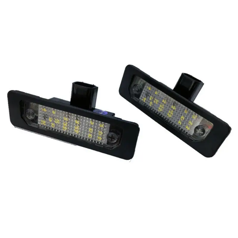 

Black 9x2.7x2.3cm 1 pair LED Car Number License Plate Light For Ford Focus Mustang Lincoln MKX
