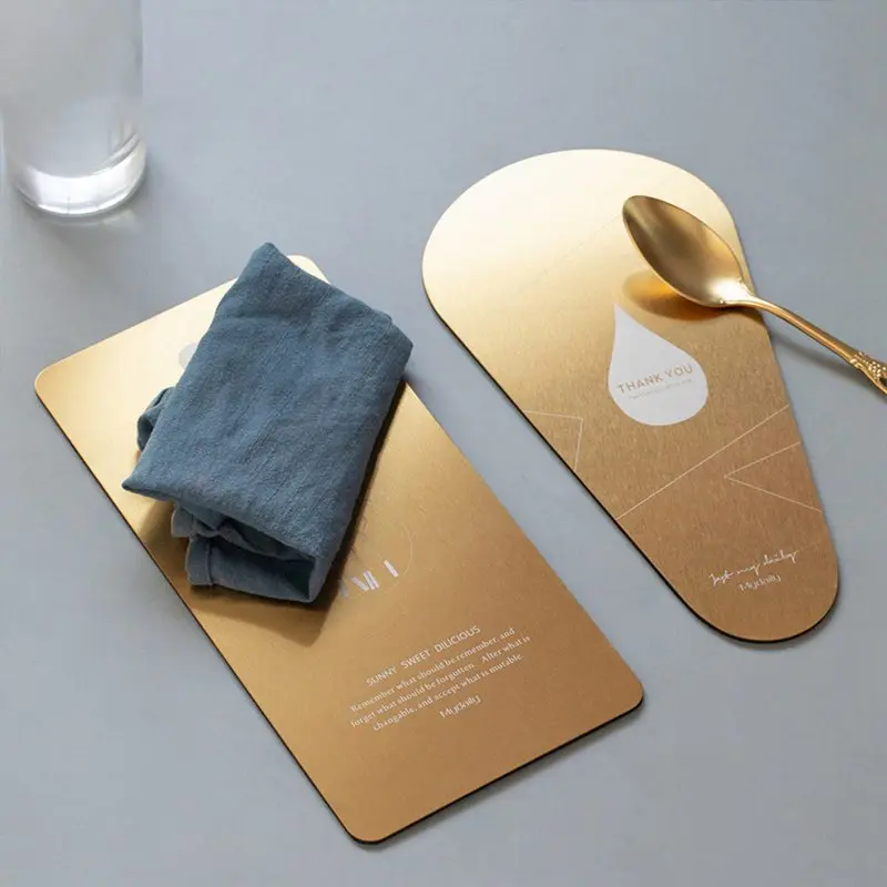 

Stainless Steel Placemat Anti-scalding And Heat Insulation Coaster Mirror Table Bowl Cup Mat Placemat Home Tabletop Decorative