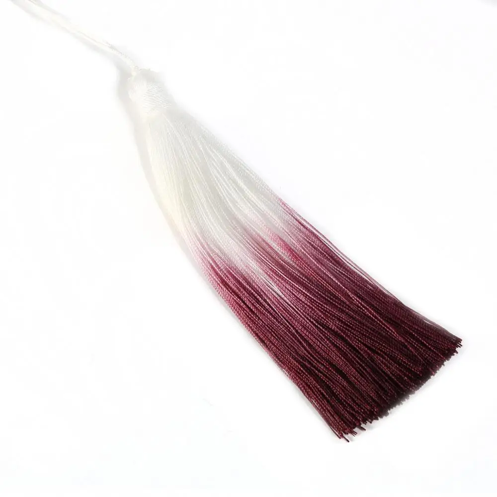 Dark Purple 1 шт. 130 мм декоративная шелковая кисточка кружевная отделка хлопок тканевая лента бахрома падение Honme Украшение DIY Швейные шторы аксессуары - Цвет: Dark Purple