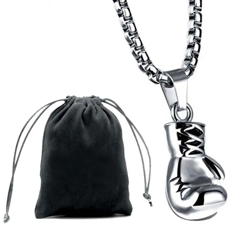 Мужские кулоны из нержавеющей стали мини боксерские перчатки Очаровательное