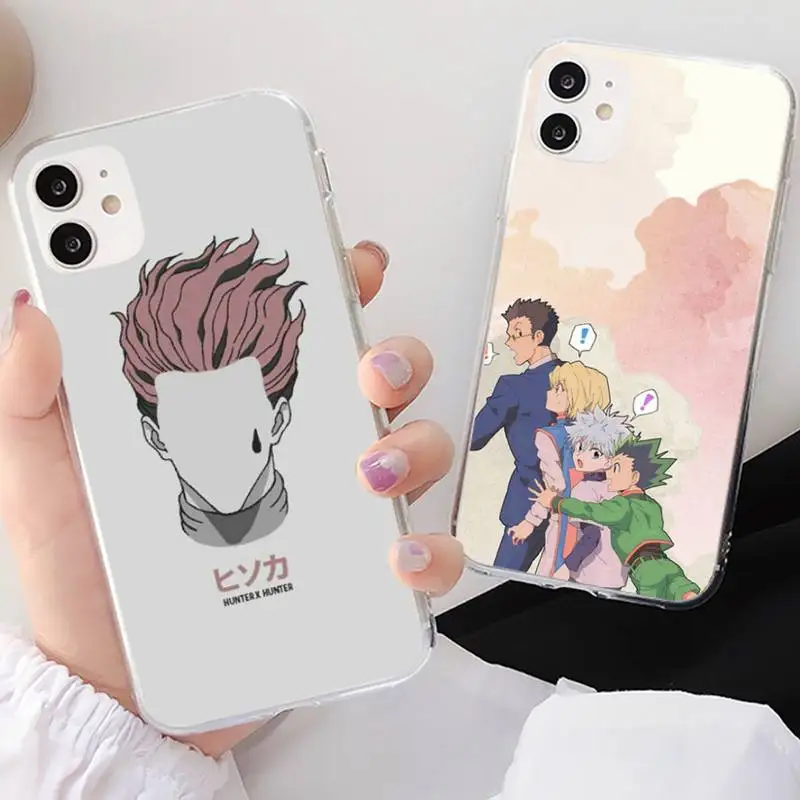 

RuiCaiCa HUNTER x HUNTER HxH Gon Killua Anime Phone Case for iphone 13 8 7 6 6S Plus X 5S SE 2020 XR 11 12 mini pro XS MAX