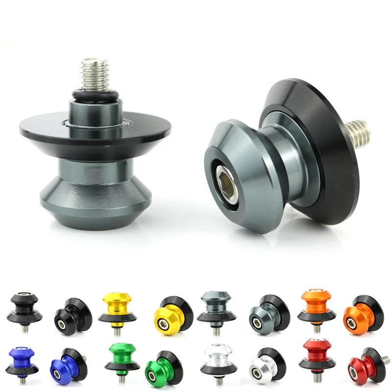 

Fit For Aprilia RSV RSV2 1000 R RSVR RS4 125 Mana 850 Swingarm Stand Bobbins Screw Sliders CNC Aluminum Alloy