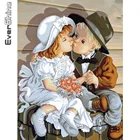 Алмазная вышивка Evershine Стразы для детей и портретов, вышивка крестиком для мальчиков и девочек, мозаика для творчества, хобби ручной работы