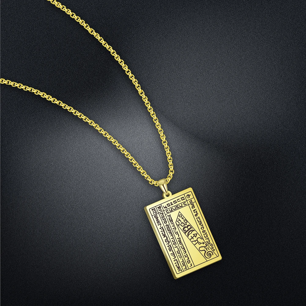

Dawapara Truest and Highest Seal of Fortune Amulet Necklace - The Mystery of The Second Seal Books of Moses Vintage Pendant