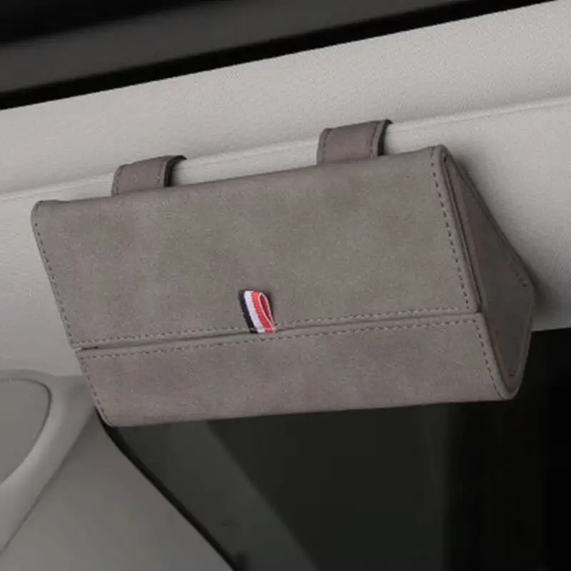 

Замшевый футляр для хранения солнцезащитных очков, автомобильный органайзер для солнцезащитных очков, автомобильный чехол для солнцезащи...